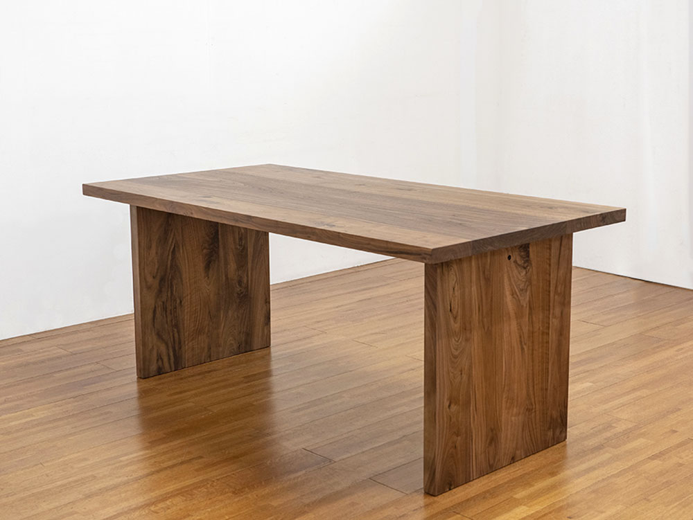 厚み40㎜、ウォールナットのダイニングテーブル（1800） | 頑固おやじ